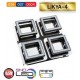 LED СПОТ 4X5W 4000K 4X300Lm  ХРОМ LIKYA-4