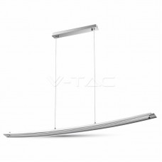 18W LED Висящо ТялоСтъкло/Хром Неутрално Бяла Светлина