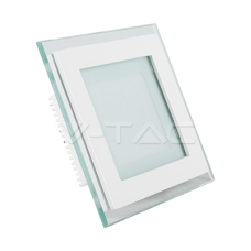 6W LED Панел Стъклено Тяло - Квадратен Модул  6400K 