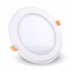12W LED Панел Стъклено Тяло - Кръгъл Модул  4000K