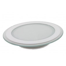 18W LED Панел Стъклено Тяло - Кръгъл Модул  Топло Бяла Светлина